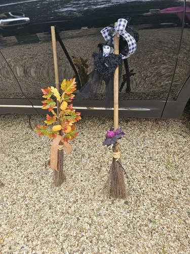Smiffys Authentic Witch scopa strega marrone 101 cm