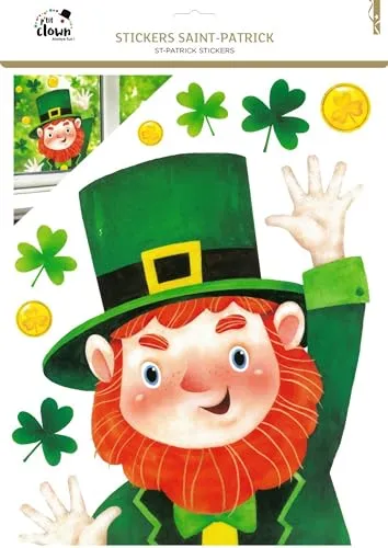 P'tit Clown 23249 Adesivi Vetri San Patrizio PVC