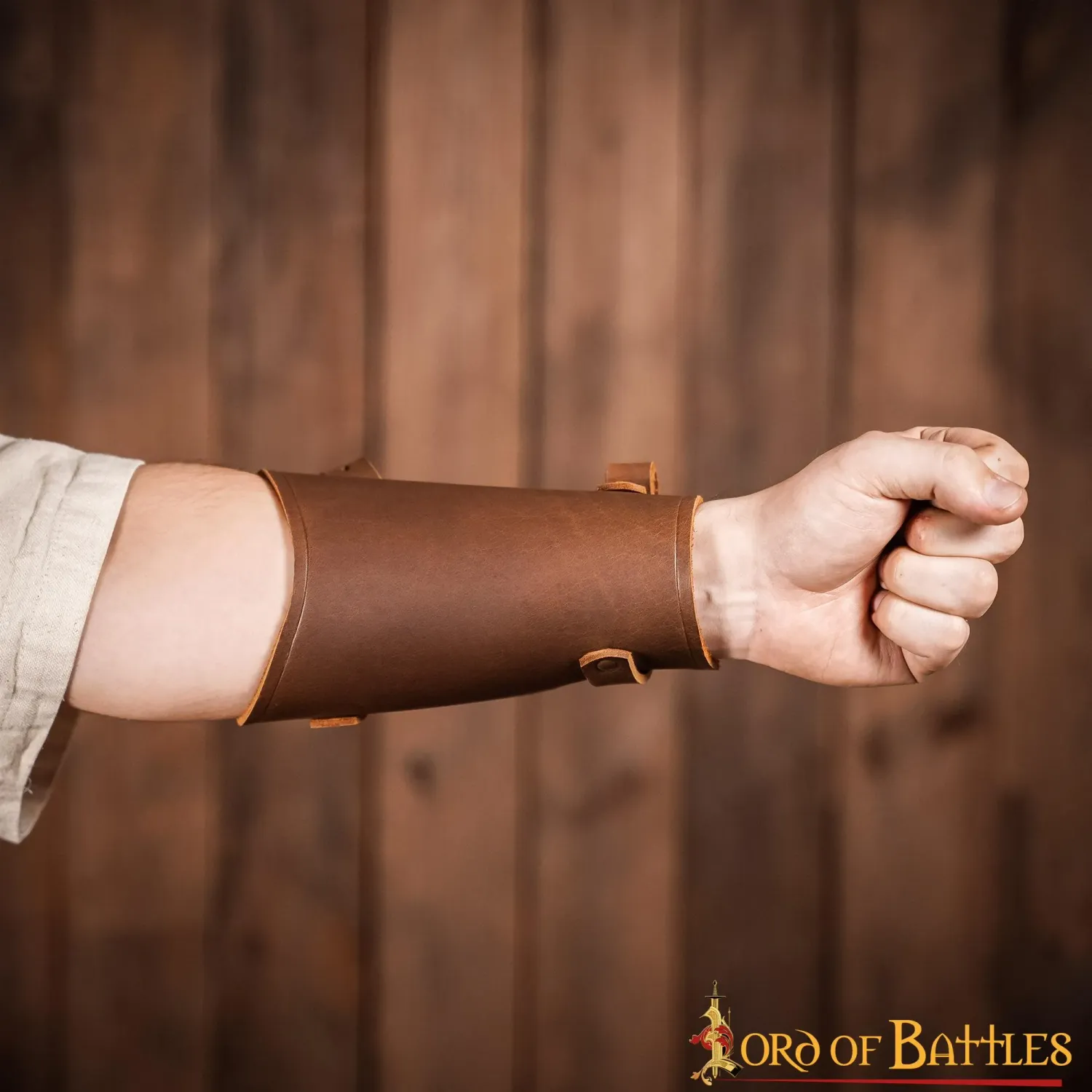 La Bottega di Merlino bracciale arciere pelle bufalo sinistro fatto mano