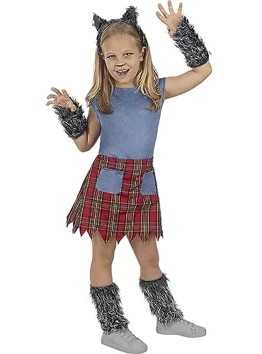 Funidelia Lupo Mannaro costume bambina 3-4 anni marrone