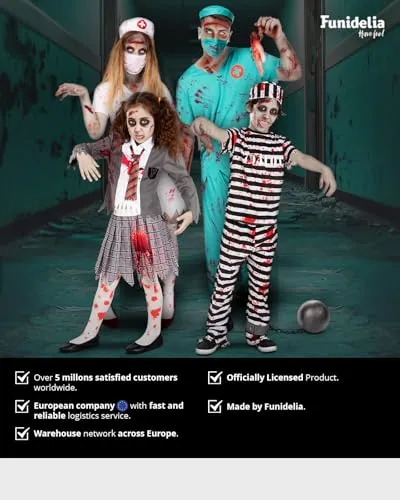 Funidelia Studente Zombie costume uomo S completo