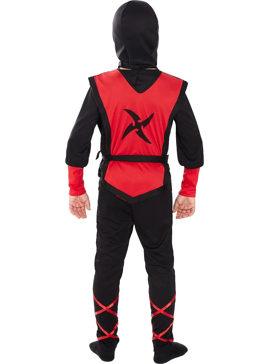 Funidelia Costume Ninja bambino rosso 3-4 anni