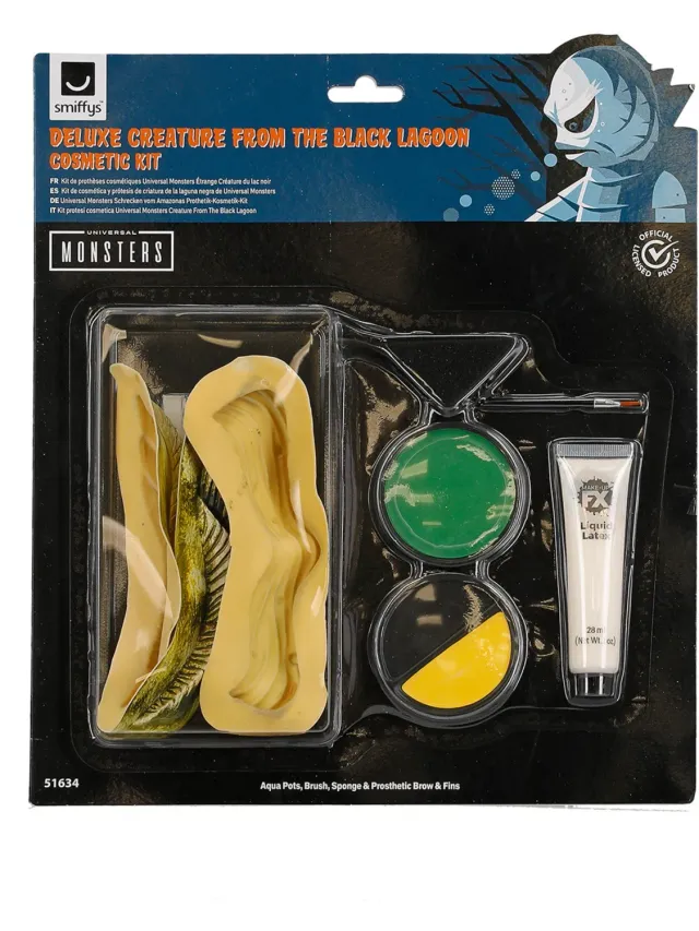 Smiffys Universal Monsters kit trucco Creatura Laguna Nera