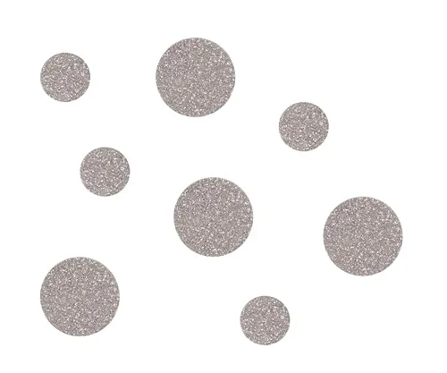 P'tit Clown re22728 coriandoli tondi argento 50 pezzi glitter