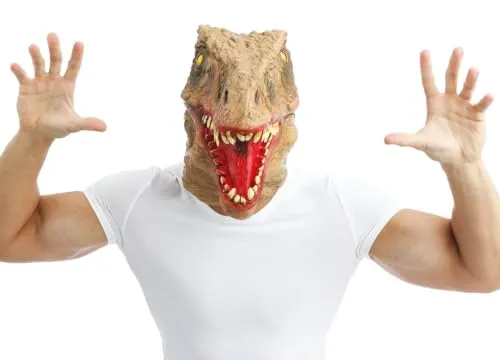 P'tit Clown T-Rex maschera lattice adulto taglia unica
