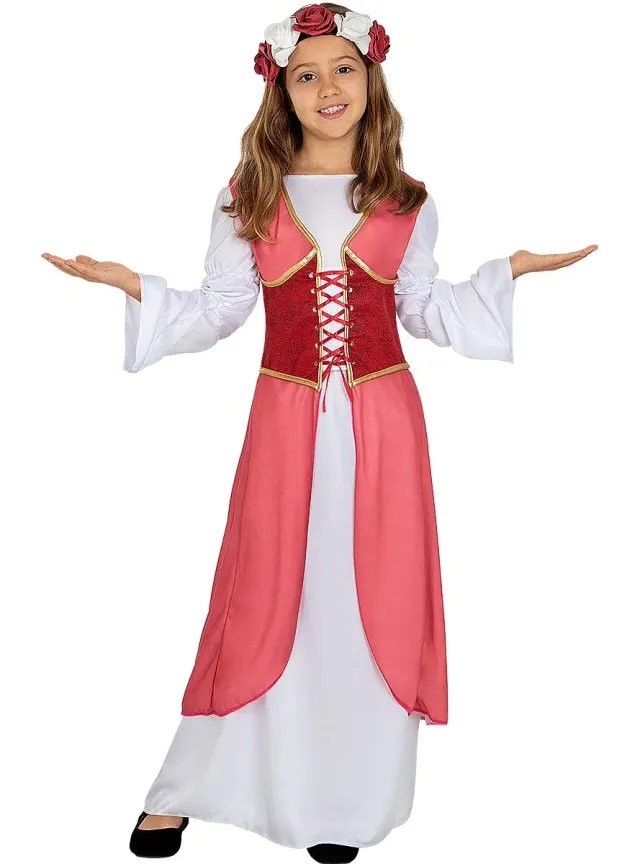 Funidelia Clarissa medievale costume bambina porpora 3-4 anni