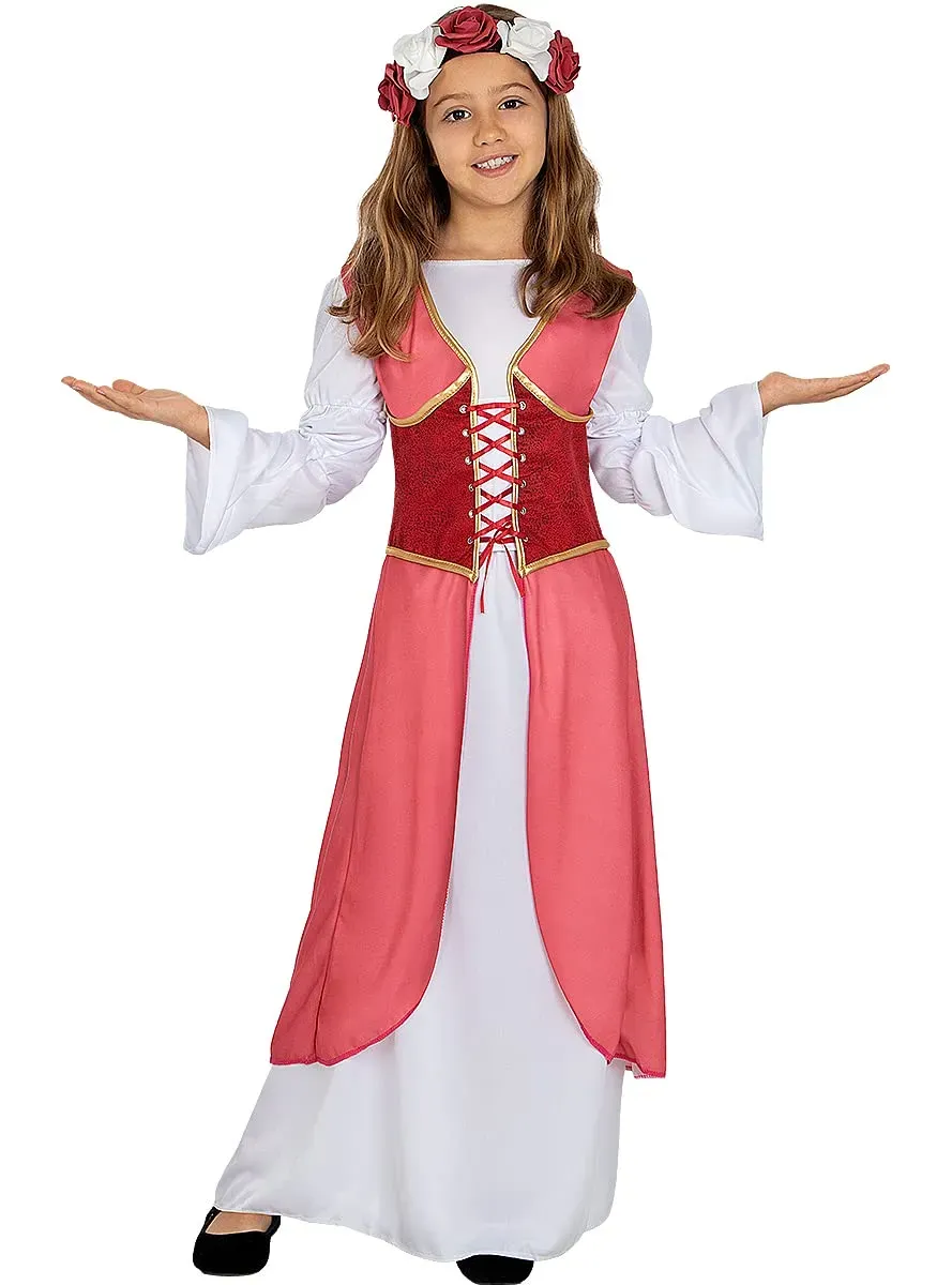 Funidelia Clarissa medievale costume bambina porpora 3-4 anni