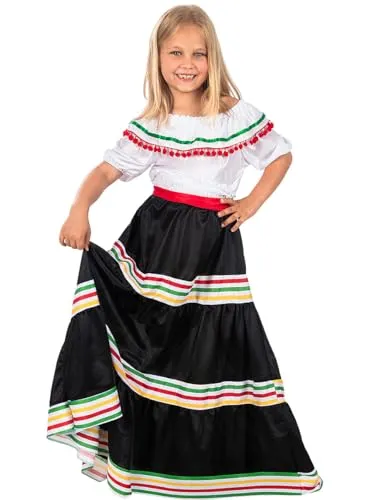 Funidelia Messicana costume bambina 10-12 anni Day of Dead