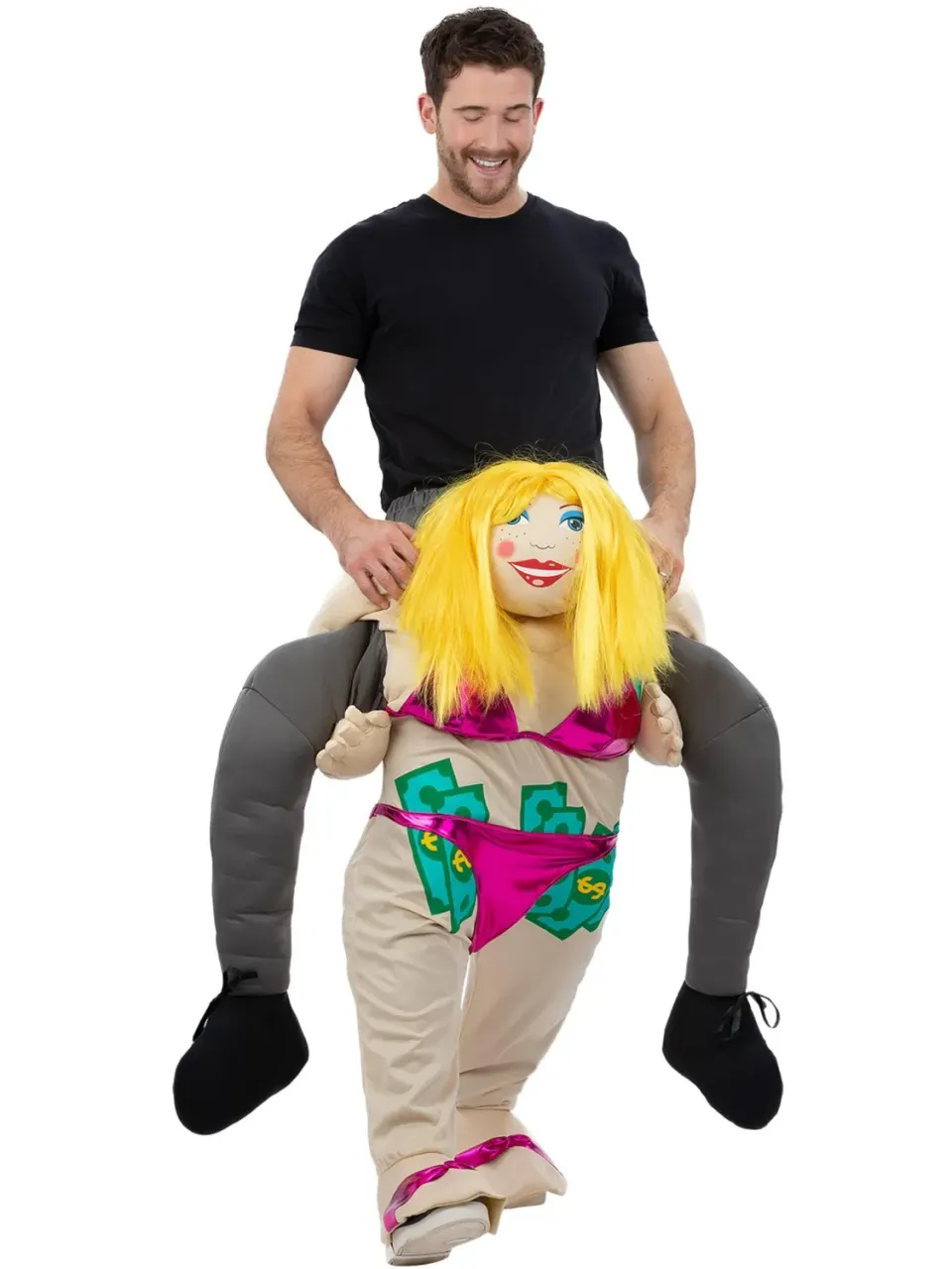 Smiffys Piggyback Stripper costume cavalluccio uomo divertente