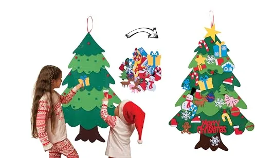 P'tit Clown Vegaoo Party albero Natale feltro 67x100 cm