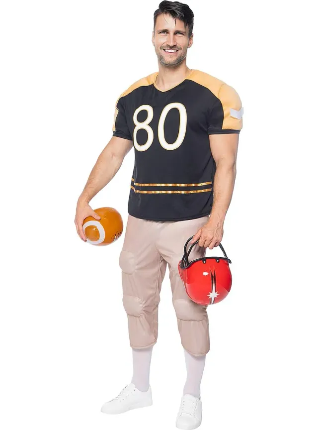 Funidelia Rugby Quarterback Costume Football Americano XL muscoloso