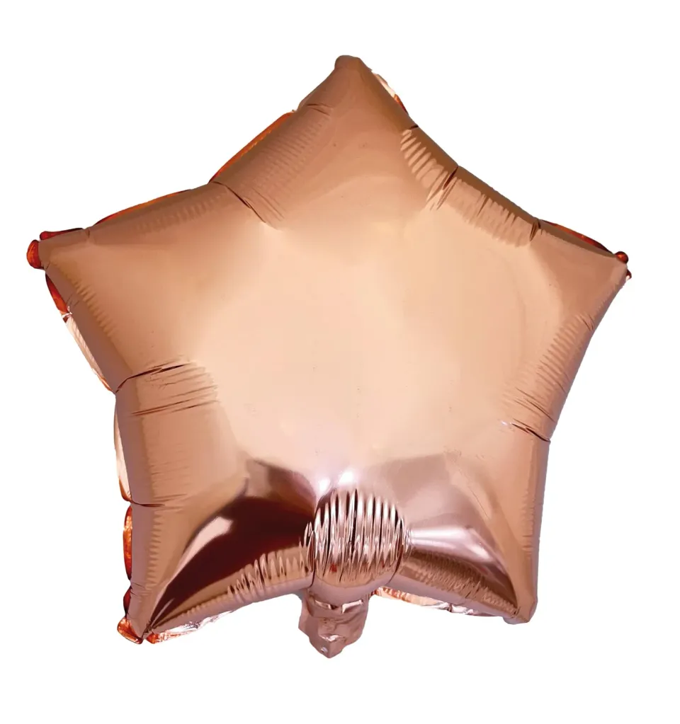 P'tit Clown Palloncino Stella Oro in alluminio