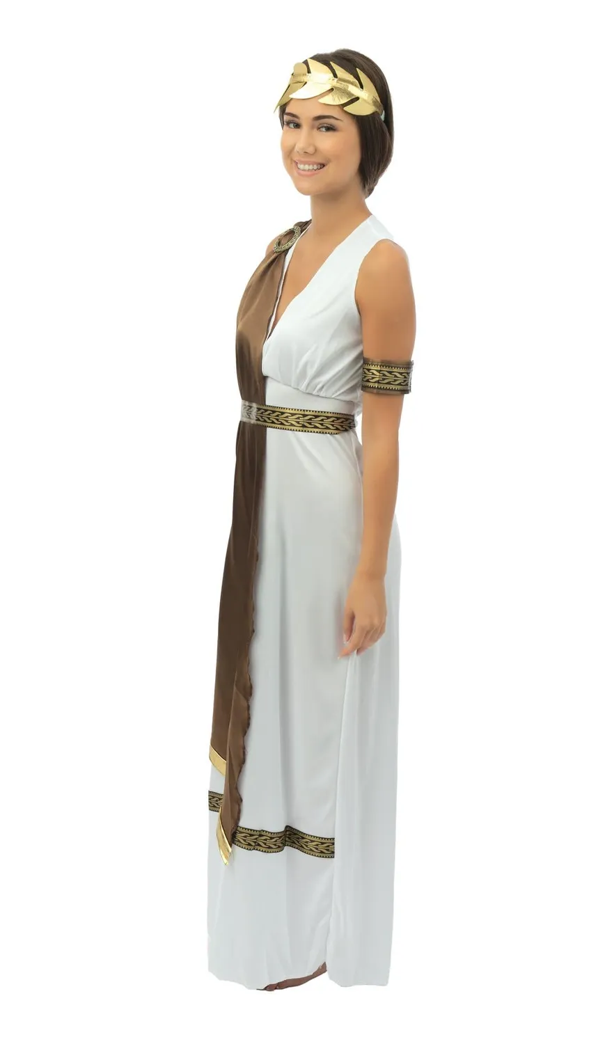 P'tit Clown Costume Greca donna L-XL toga con accessori
