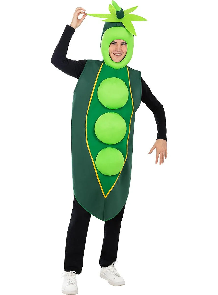 Funidelia Pisello costume adulto taglia unica verde