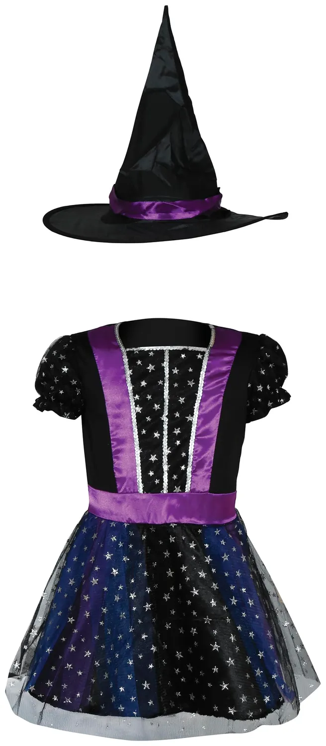 Guirca Strega Stellata costume bimba 18-24 mesi viola