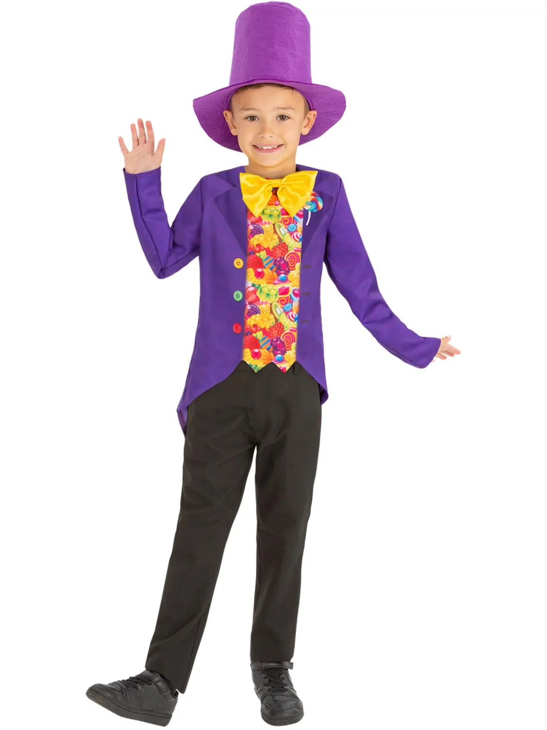 Smiffys Candy Man costume bambino viola 10-12 anni