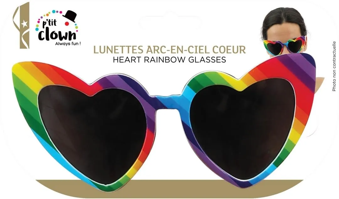 P'tit Clown 23258 occhiali arcobaleno adulto unisex