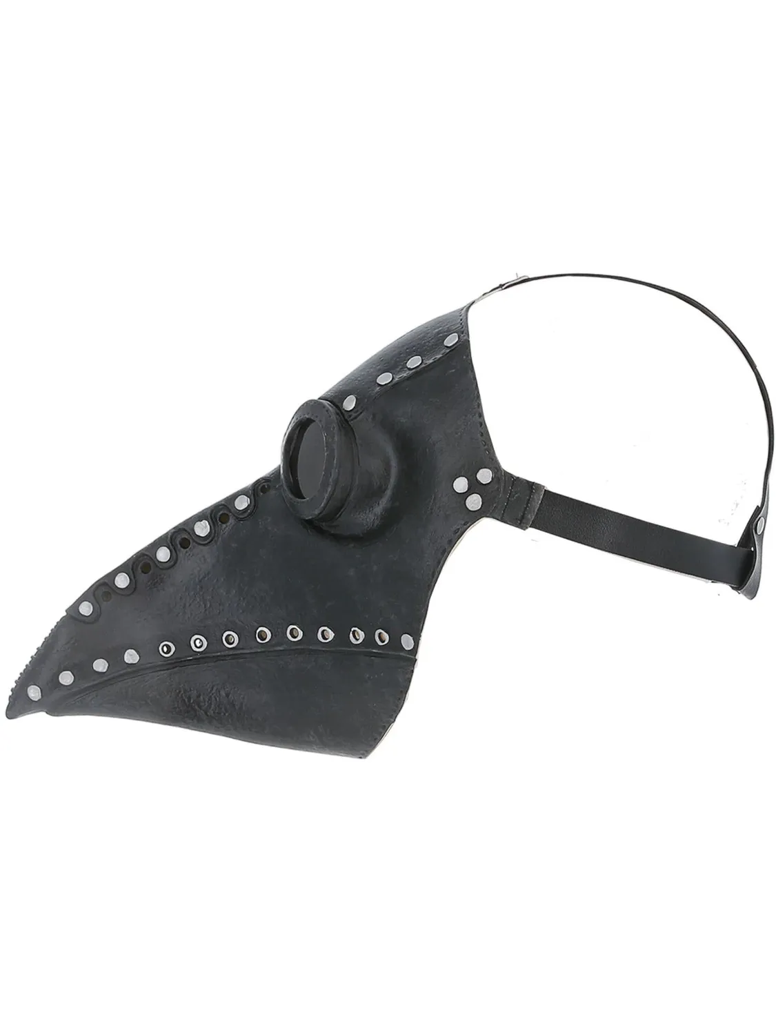 Smiffys Plague Doctor maschera lattice nero argento