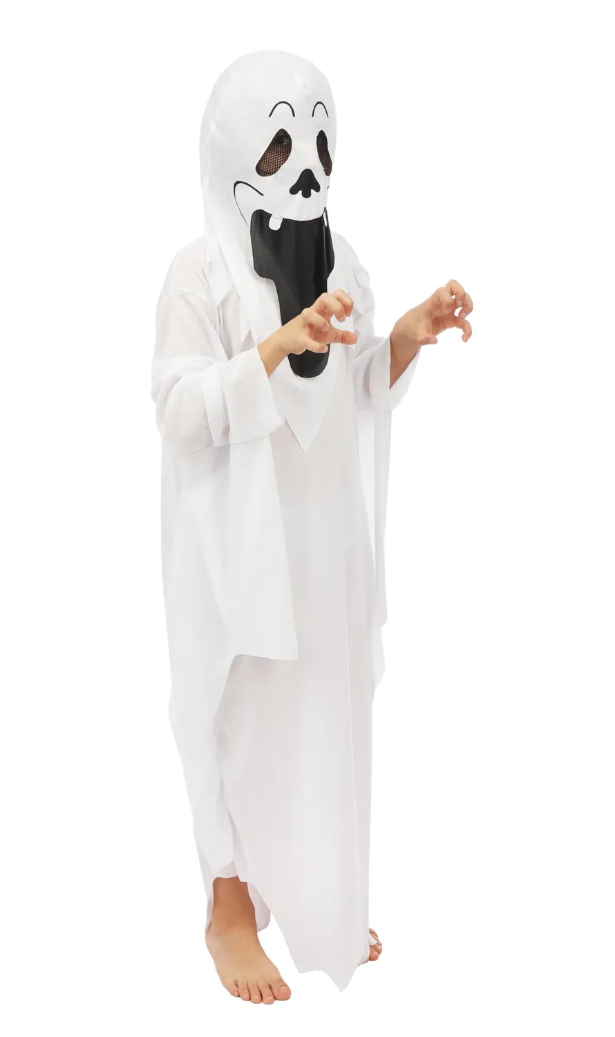 P'tit Clown costume fantasma bambino per Halloween