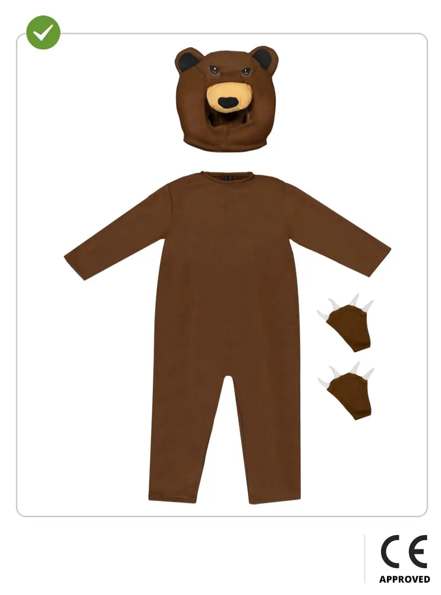 Funidelia Orso Bruno costume bambino 10-12 anni nero