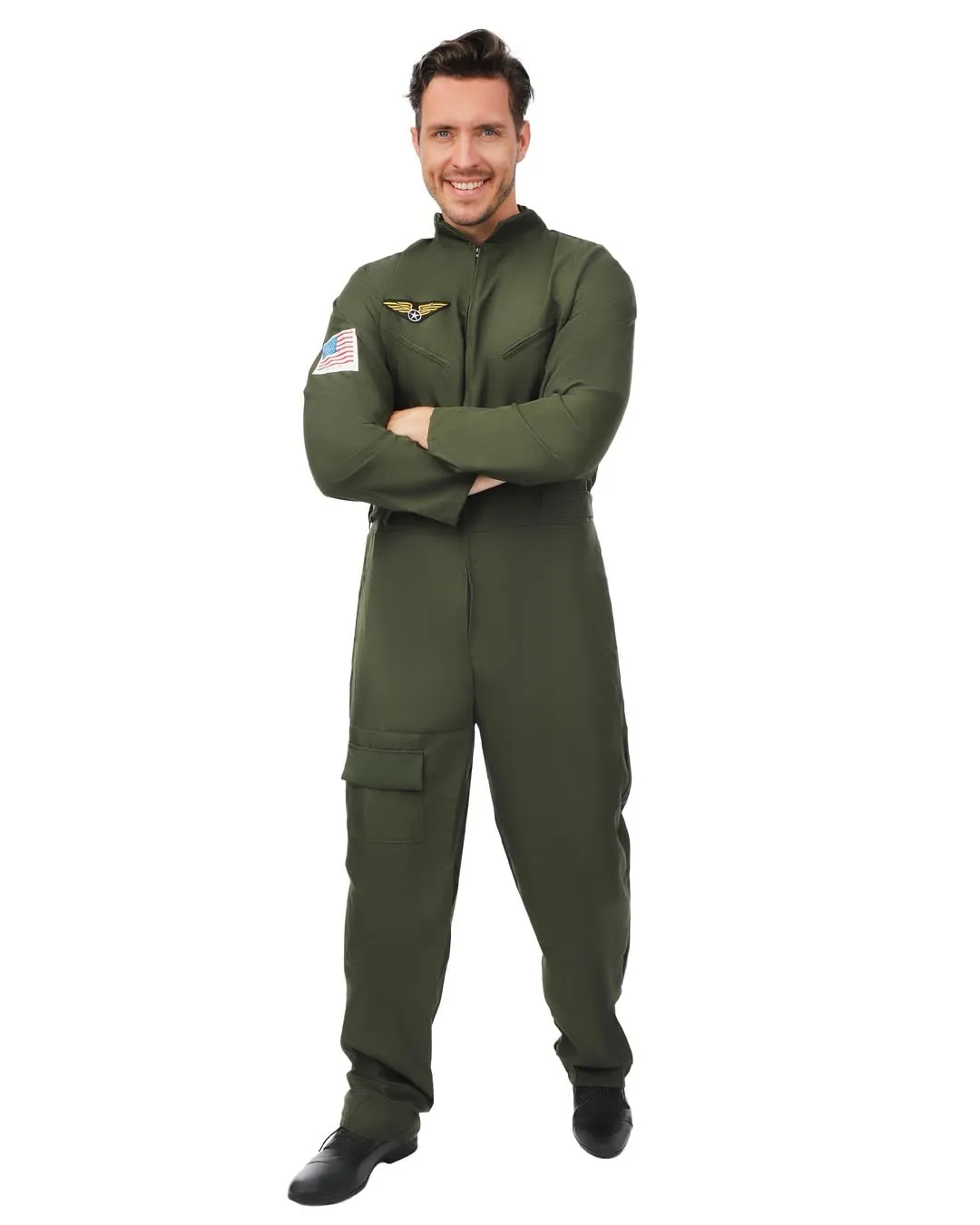 P'tit Clown Air Pilot Suit costume pilota verde L-XL