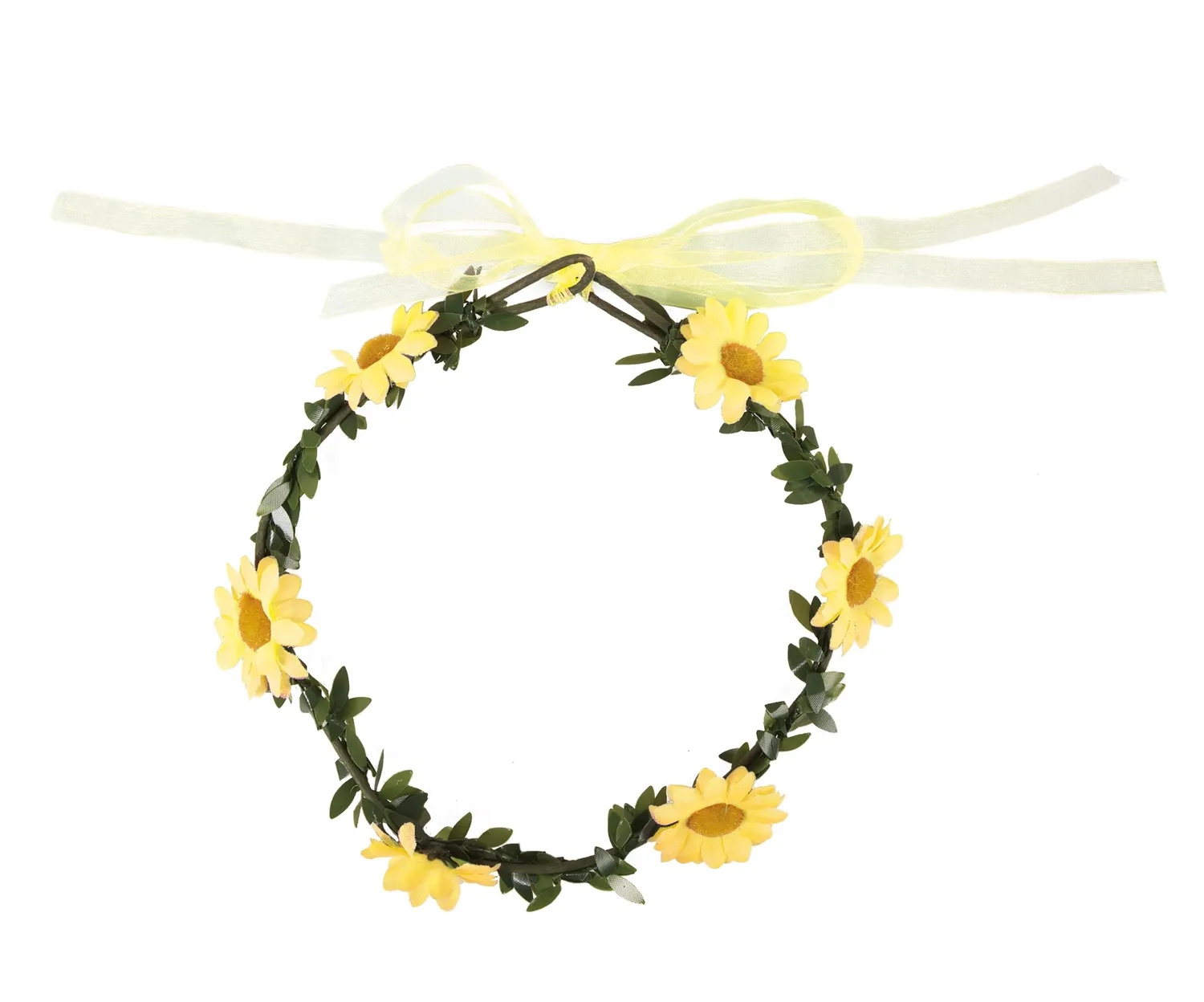 P'tit Clown corona fiori margherite blu cerchietto adulto