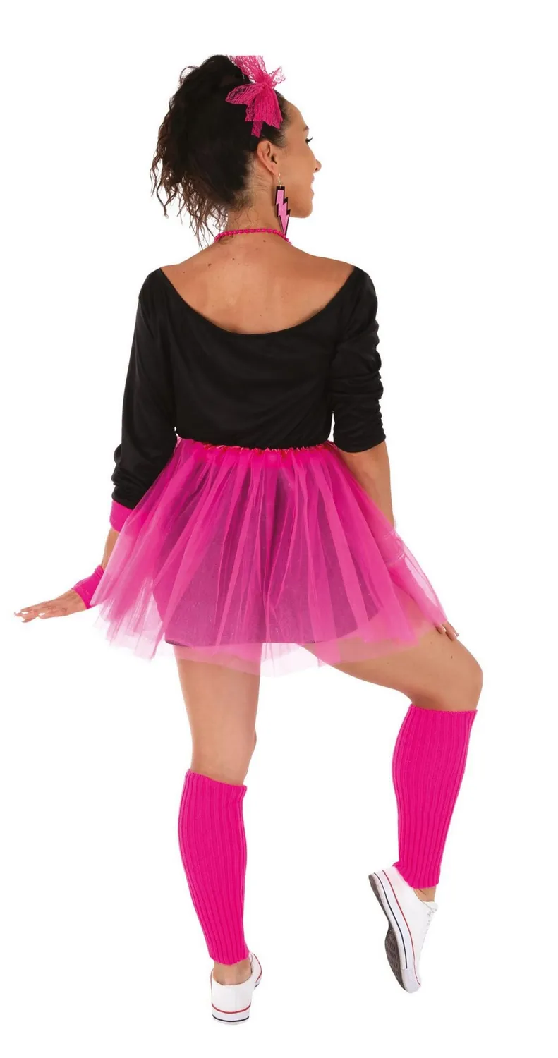 P'tit Clown Anni '80 costume giallo rosa taglia unica