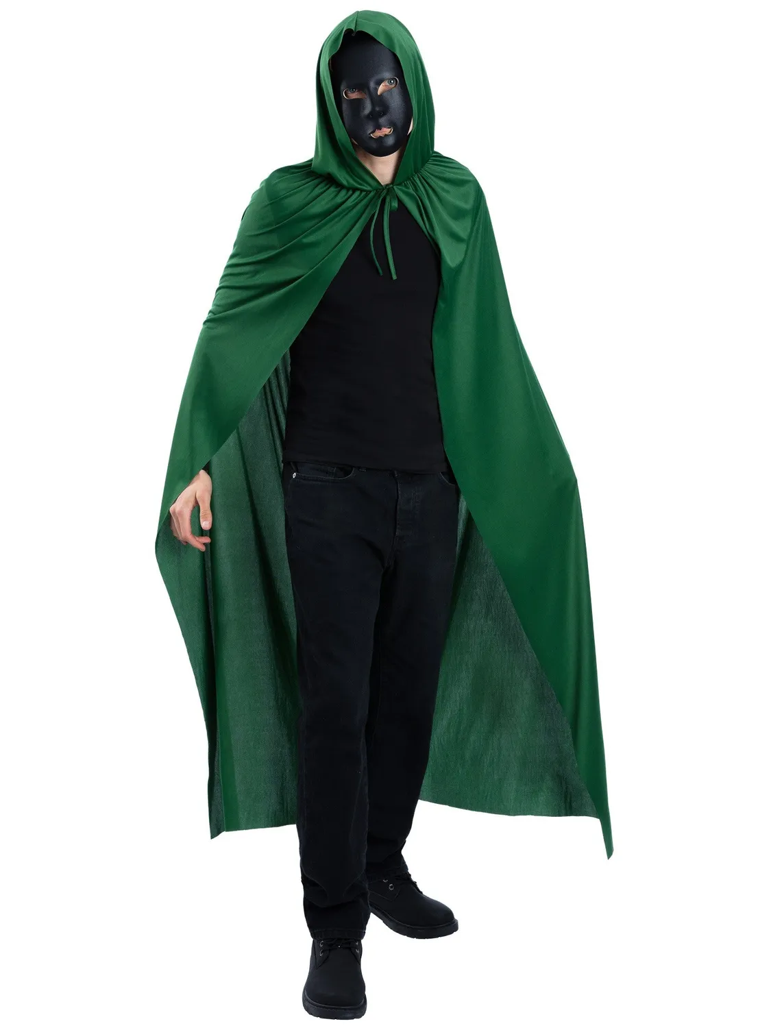 Smiffys Mantello Verde con Cappuccio costume adulto strega