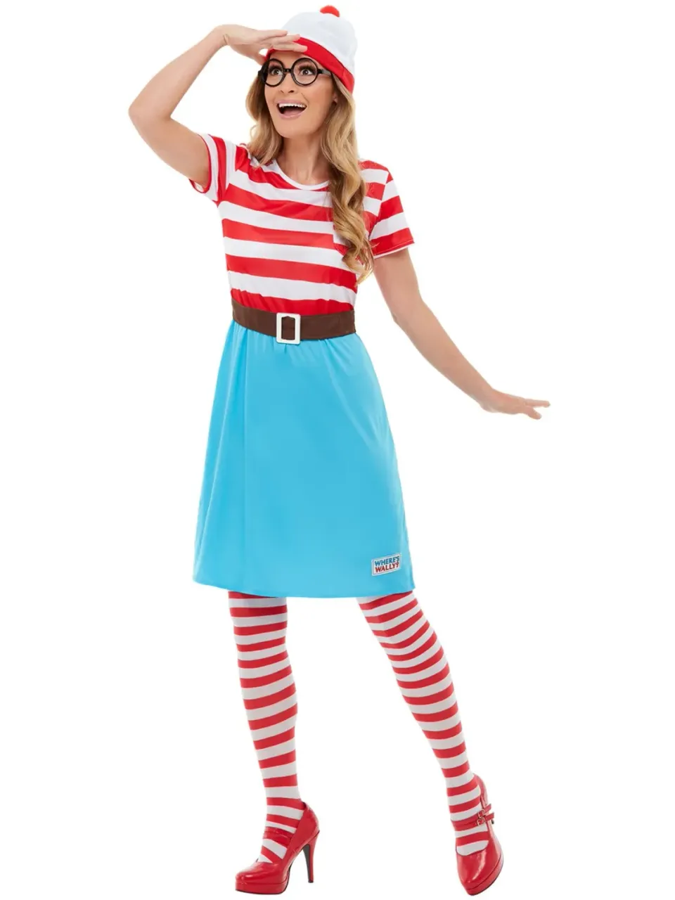 Smiffys Wenda Where's Wally costume donna rosso Small
