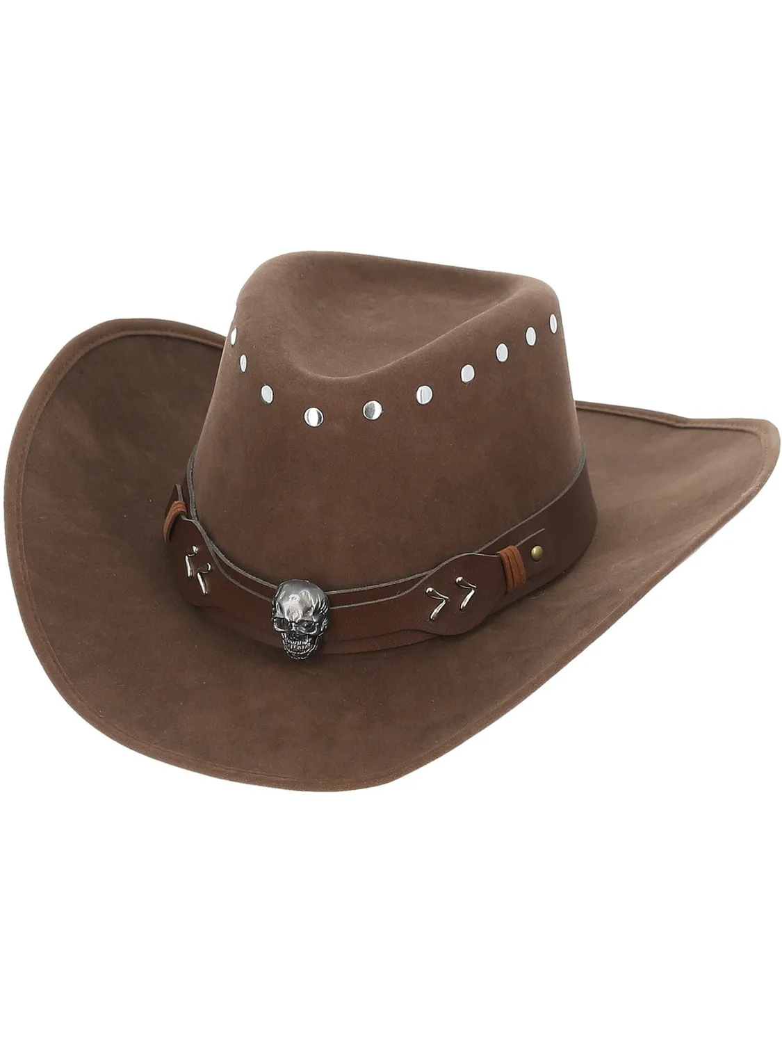 Smiffys Haunted Skeleton cappello cowboy teschio taglia unica