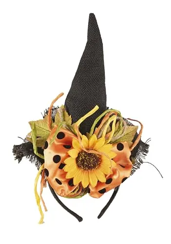 P'tit Clown 22975 cerchietto cappello con fiori nero