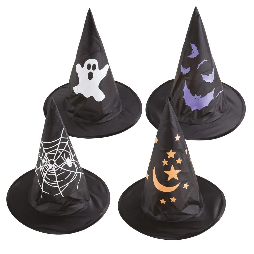 P'tit Clown Cappello da Strega Velluto Nero Bambino