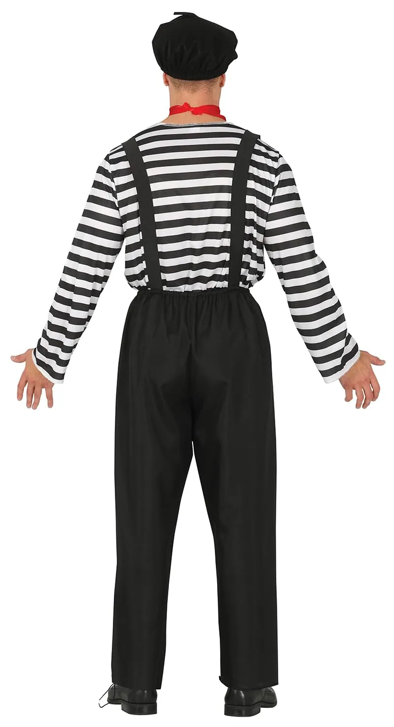 Guirca Mimo Adulto costume uomo 5 pezzi mimo
