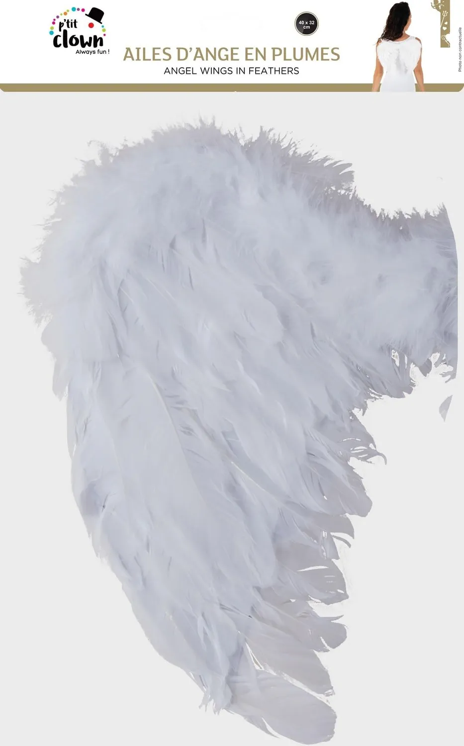 P'tit Clown 91121 Ali Angelo accessorio bianco 40x32 cm