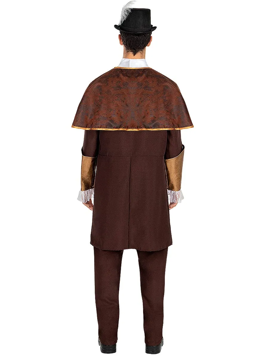 Funidelia Steampunk Elegante Costume Uomo Marrone