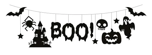 P'tit Clown ghirlanda Halloween feltro 300 cm BOO
