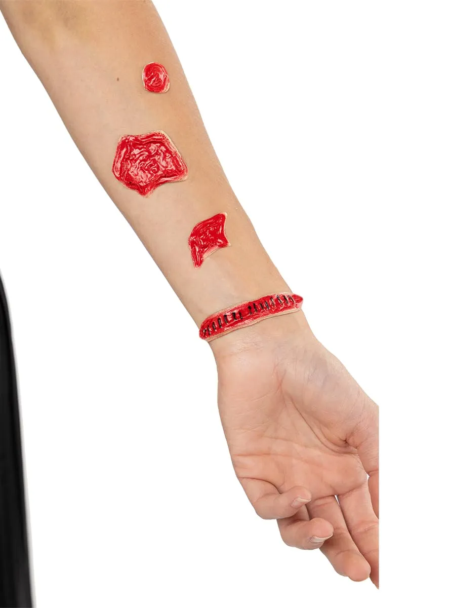 Funidelia Morto Vivente Set 16 ferite finte rosse