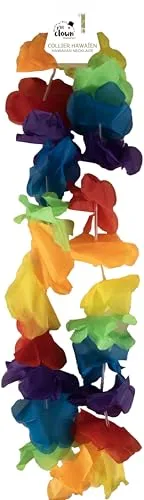 P'tit Clown collana hawaiana multicolore fiori