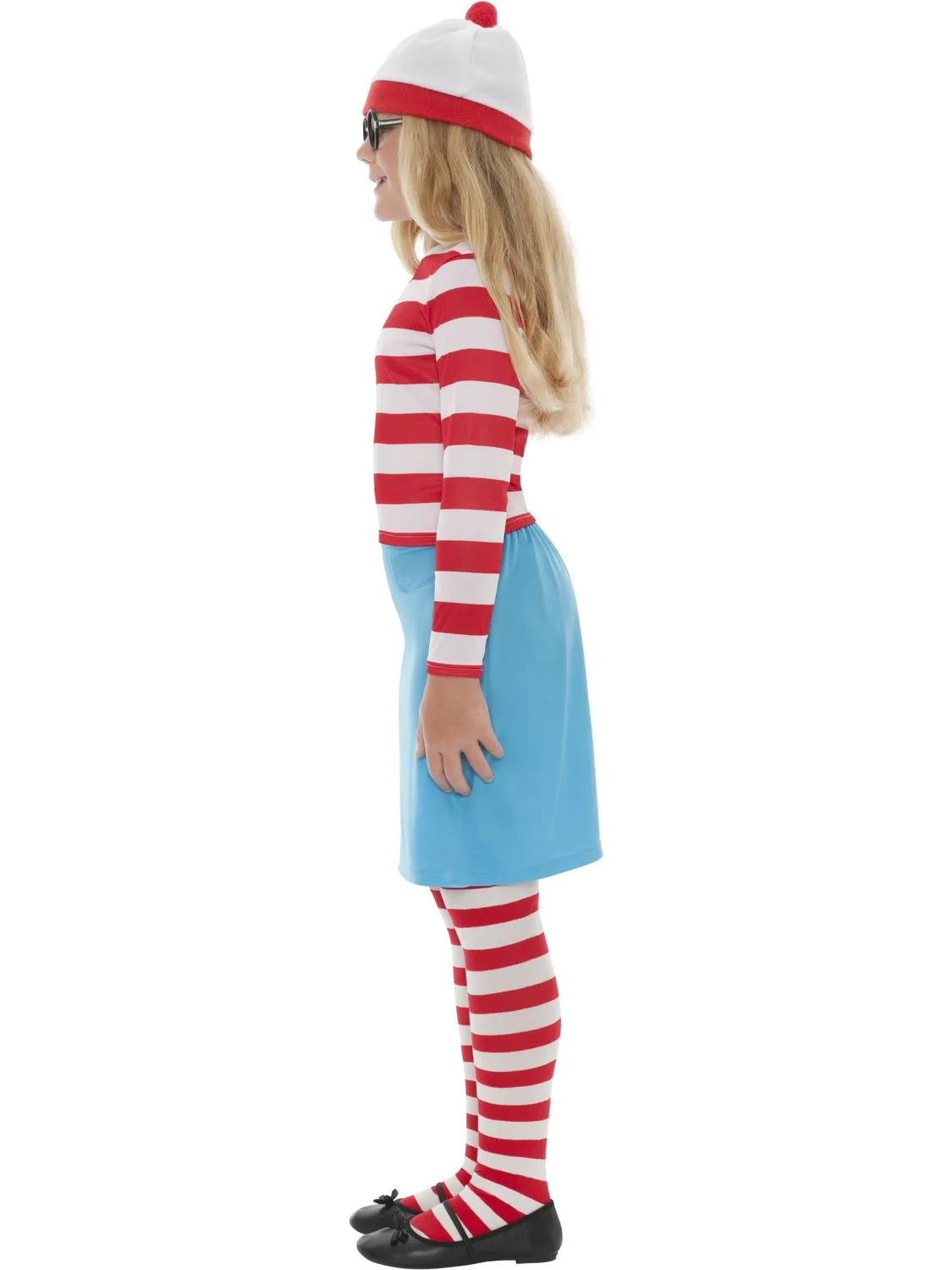 Smiffys Where’s Wally Wenda costume bambina rosso