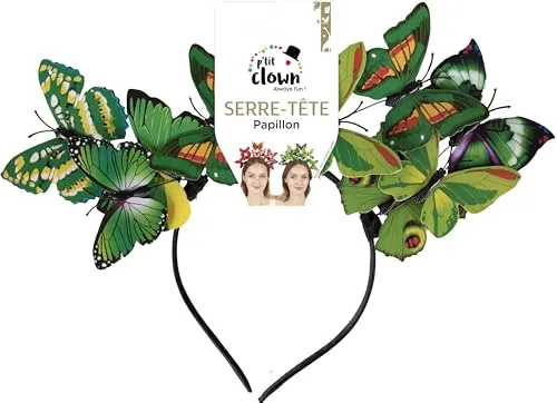 P'tit Clown 66647 Cerchietto Farfalla Colore Casuale