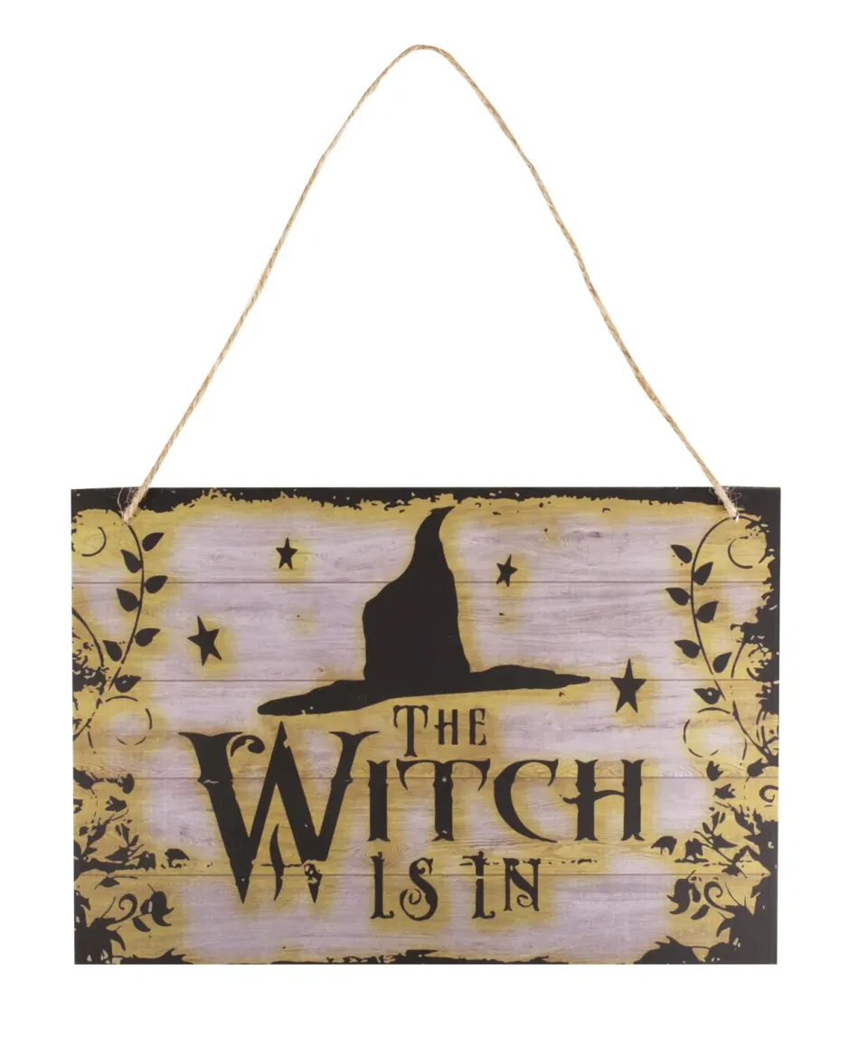 P'tit Clown re22989 cartello strega 26x39 cm Halloween
