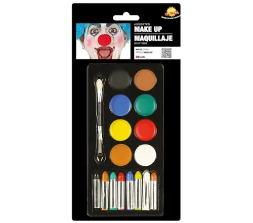 Guirca Makeup Set 17 pezzi trucchi carnevale colorati