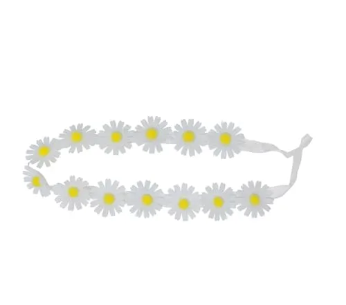 Fiestas Guirca Corona Margherite Bianche corona fiori hippie