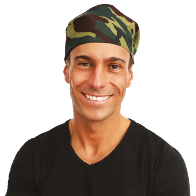 P'tit Clown 29185 costume militare cachi adulto