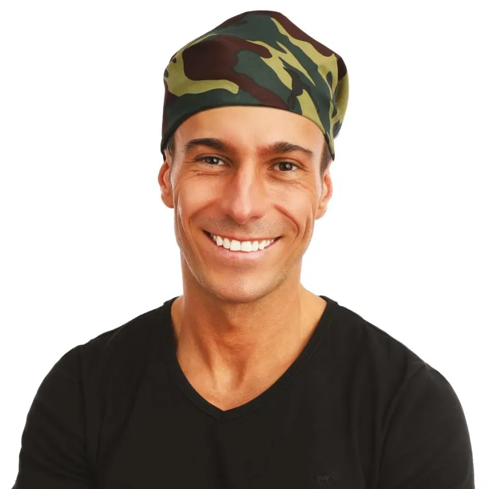 P'tit Clown 29185 costume militare cachi adulto