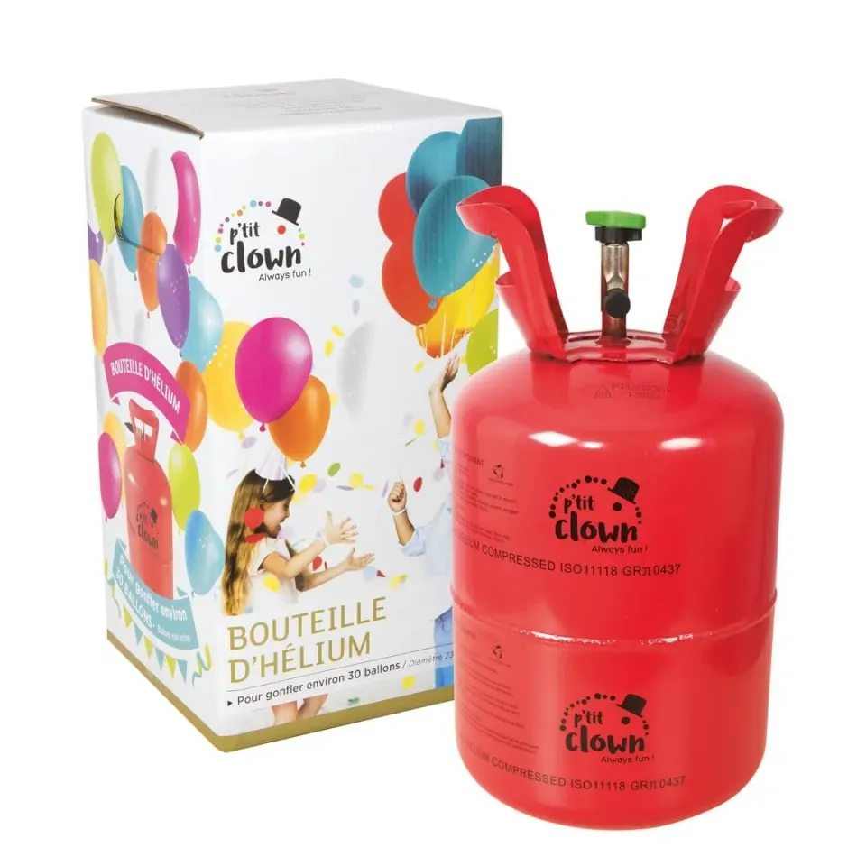 P'tit Clown bombola elio monouso 30 palloncini usa e getta