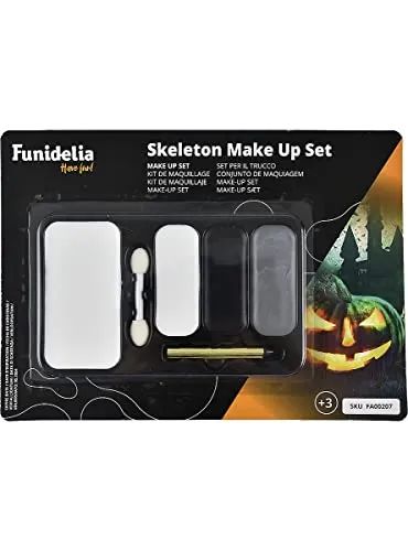 Funidelia Scheletro kit trucco adulto multicolore ossa