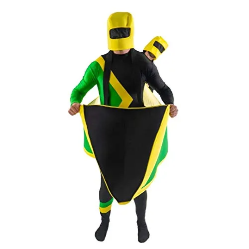 Bodysocks Cool Runnings Bobsled costume taglia unica elasticizzato