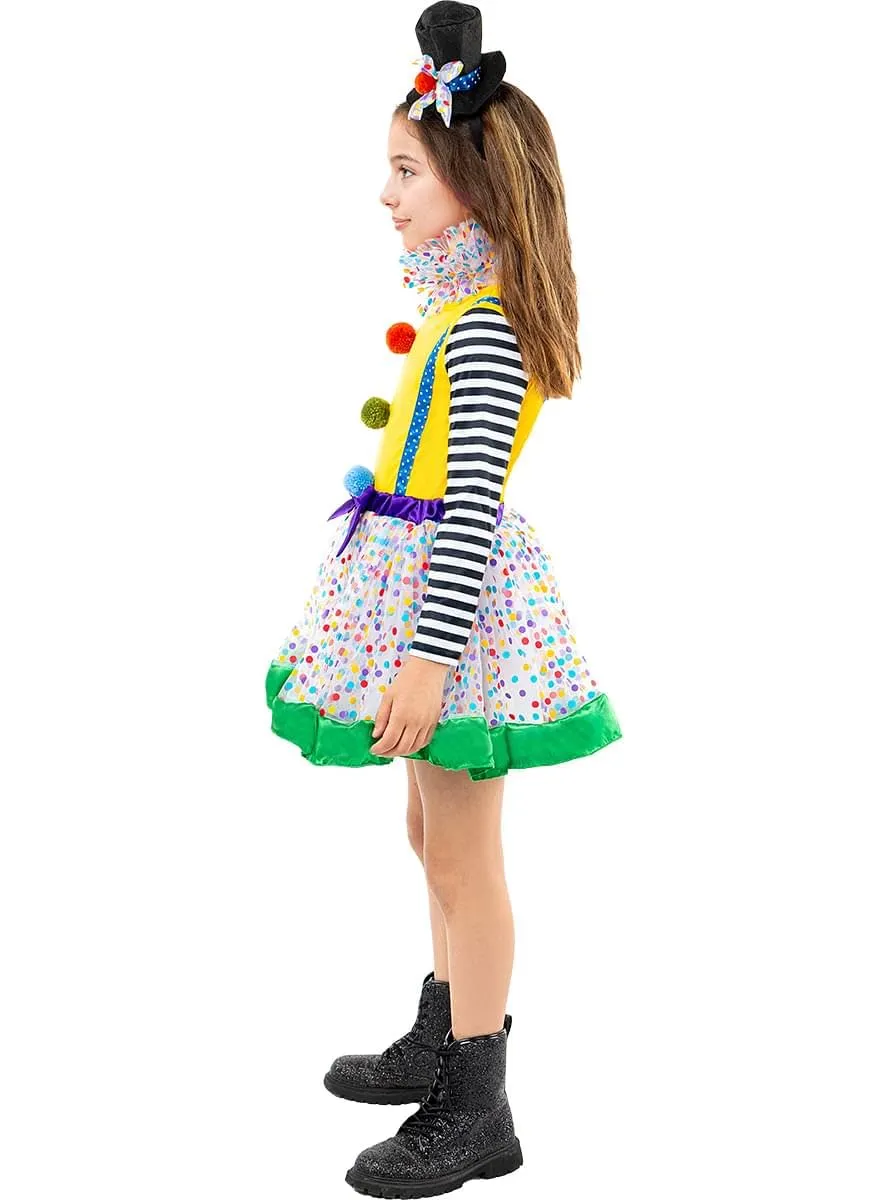 Funidelia Costume Clown Deluxe Bambina 3-4 Anni Giallo