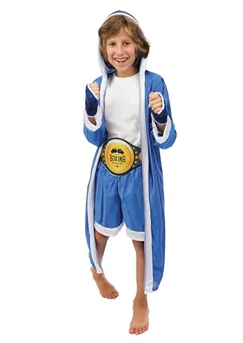 P'tit Clown Set Pugile Costume Bambino Taglia Unica Boxe